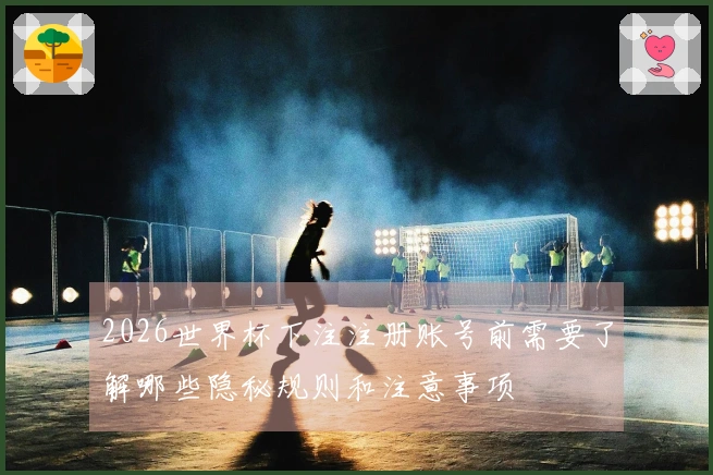 2026世界杯下注注册账号前需要了解哪些隐秘规则和注意事项