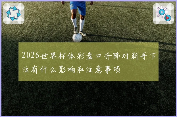 2026世界杯体彩盘口升降对新手下注有什么影响和注意事项